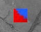 Oberfläche einer Perle: Dieses RISE-Bild (rot-blau), überlagert mit einem SEM-Bild, ermöglicht die Unterscheidung zwischen Aragonit- und Vaterit-Phasen, Bildbreite 154 µm. Beides sind CaCO3-Polymorphe, die in Perlen vorkommen.