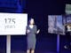 ZEISS employee Nicole Fröger, who moderated the ZEISS 175th Anniversary Celebration at the Volkshaus in Jena.