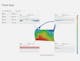 Visualización de un informe de una puerta delantera con elementos CAD interactivos.