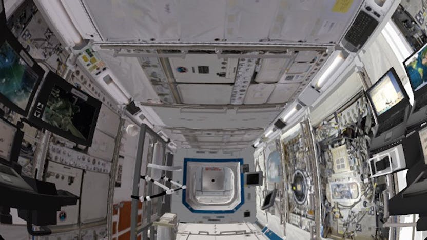 interior 3d model space station
