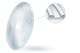 Een gepatenteerd brillenglasontwerp met een centrale heldere zone en concentrische cirkels naar de buitenrand van het brillenglas toe.
