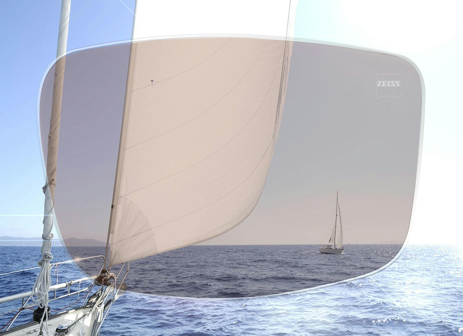 With polarisation filter Picture showing vision with polarisation filter